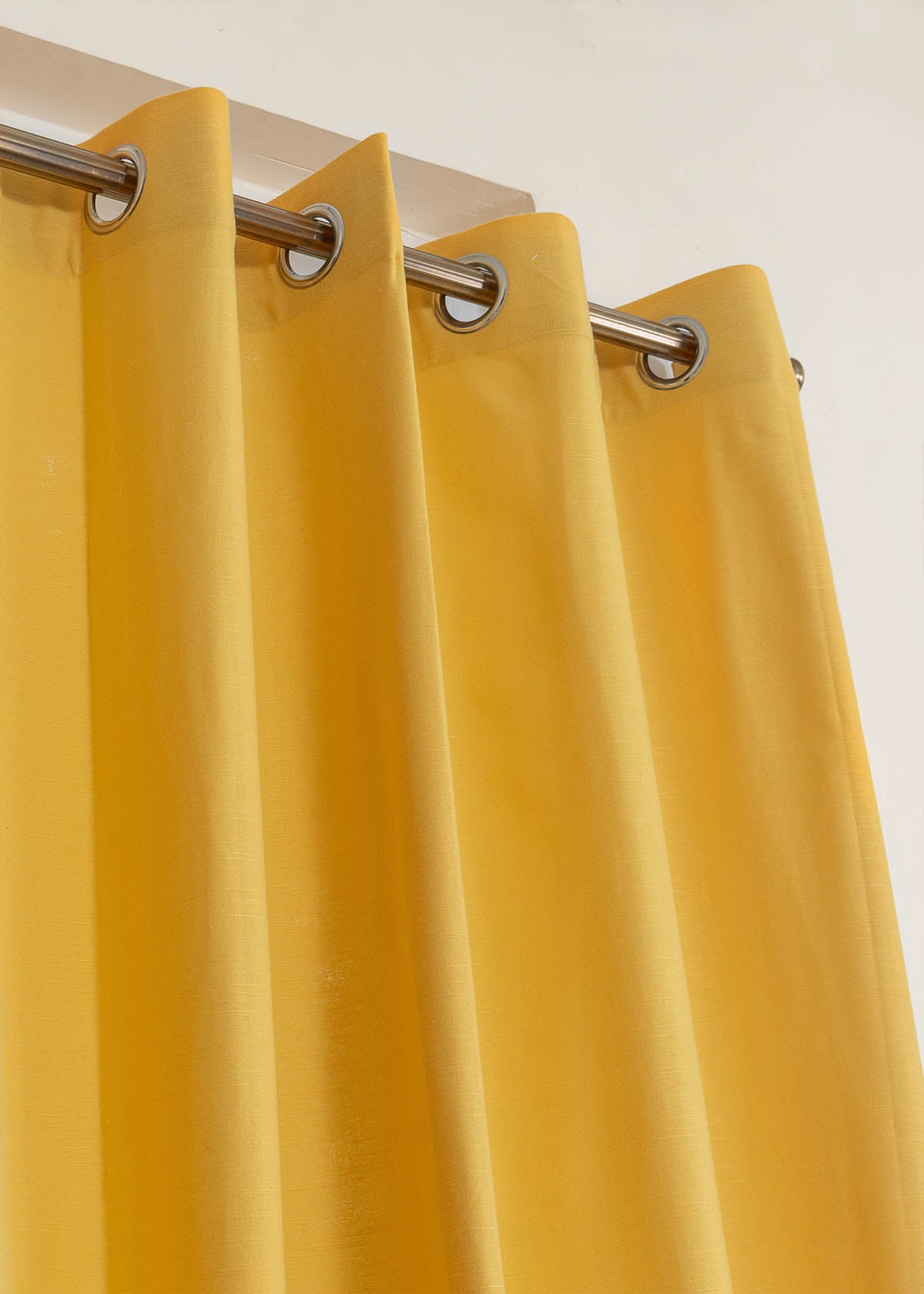 Solid Cotton Curtain - Mustard