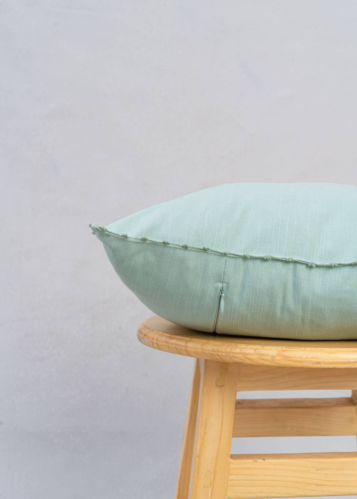 Solid Cotton Cushion Cover - Nile Blue