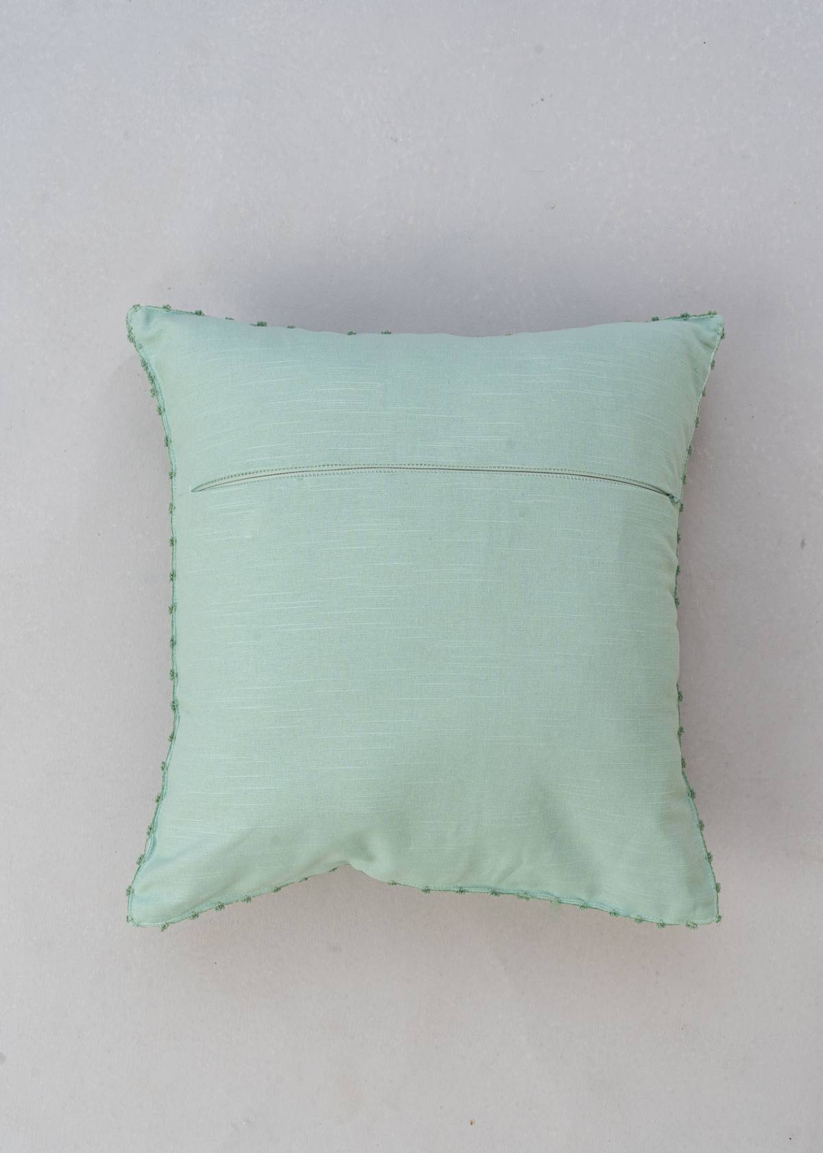 Solid Nile Blue 100% cotton plain cushion cover for sofa