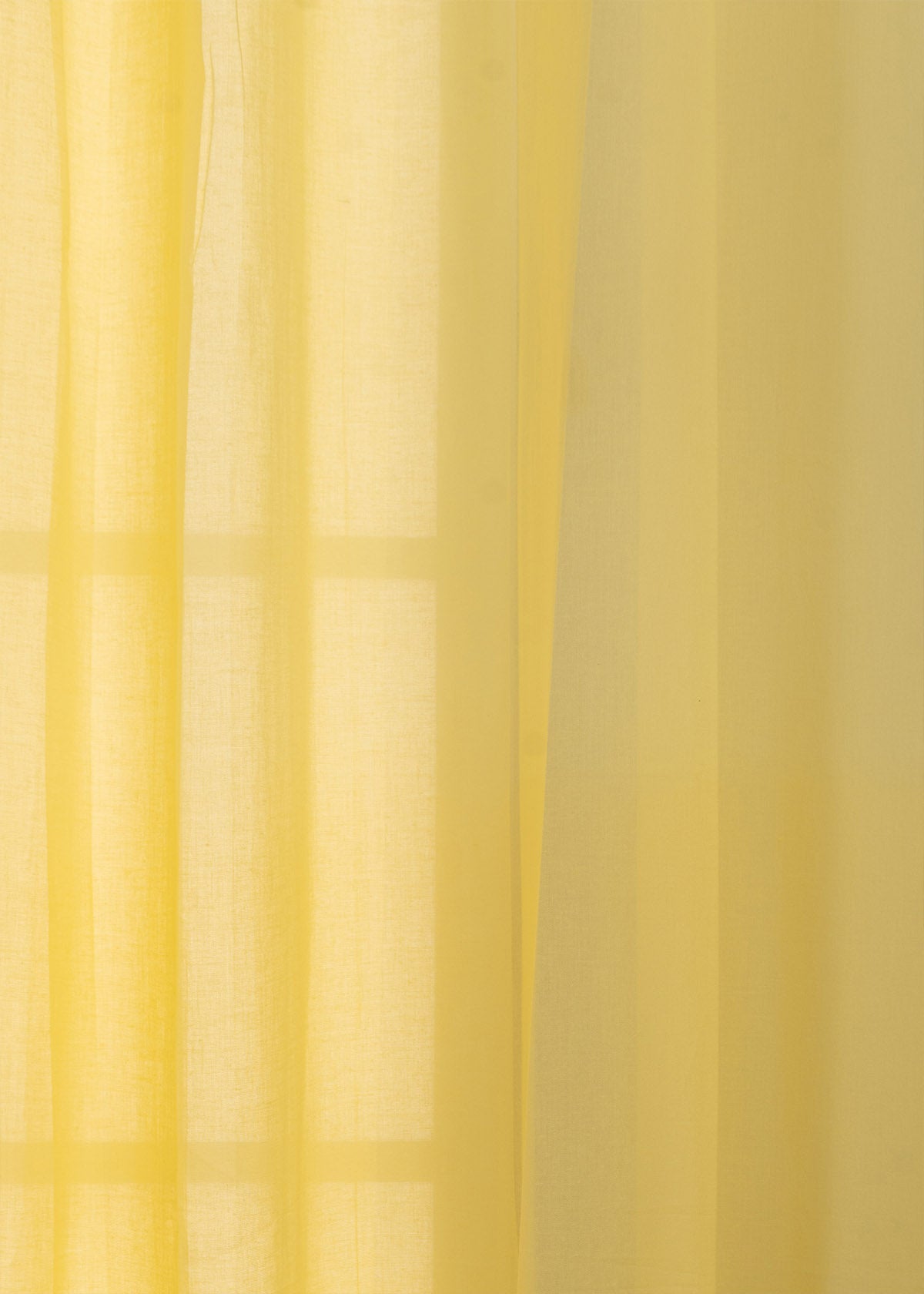 Solid Sheer Curtain - Pale Yellow