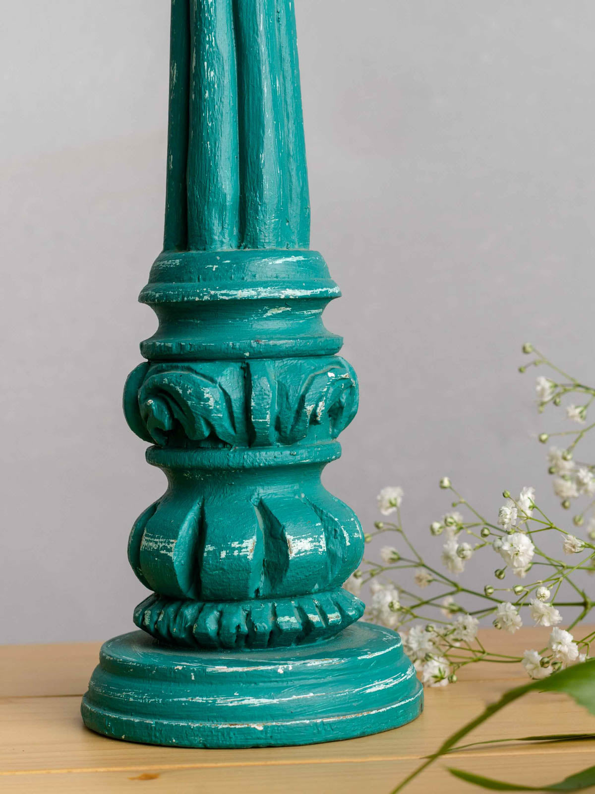 Retro Candle Holders - Teal