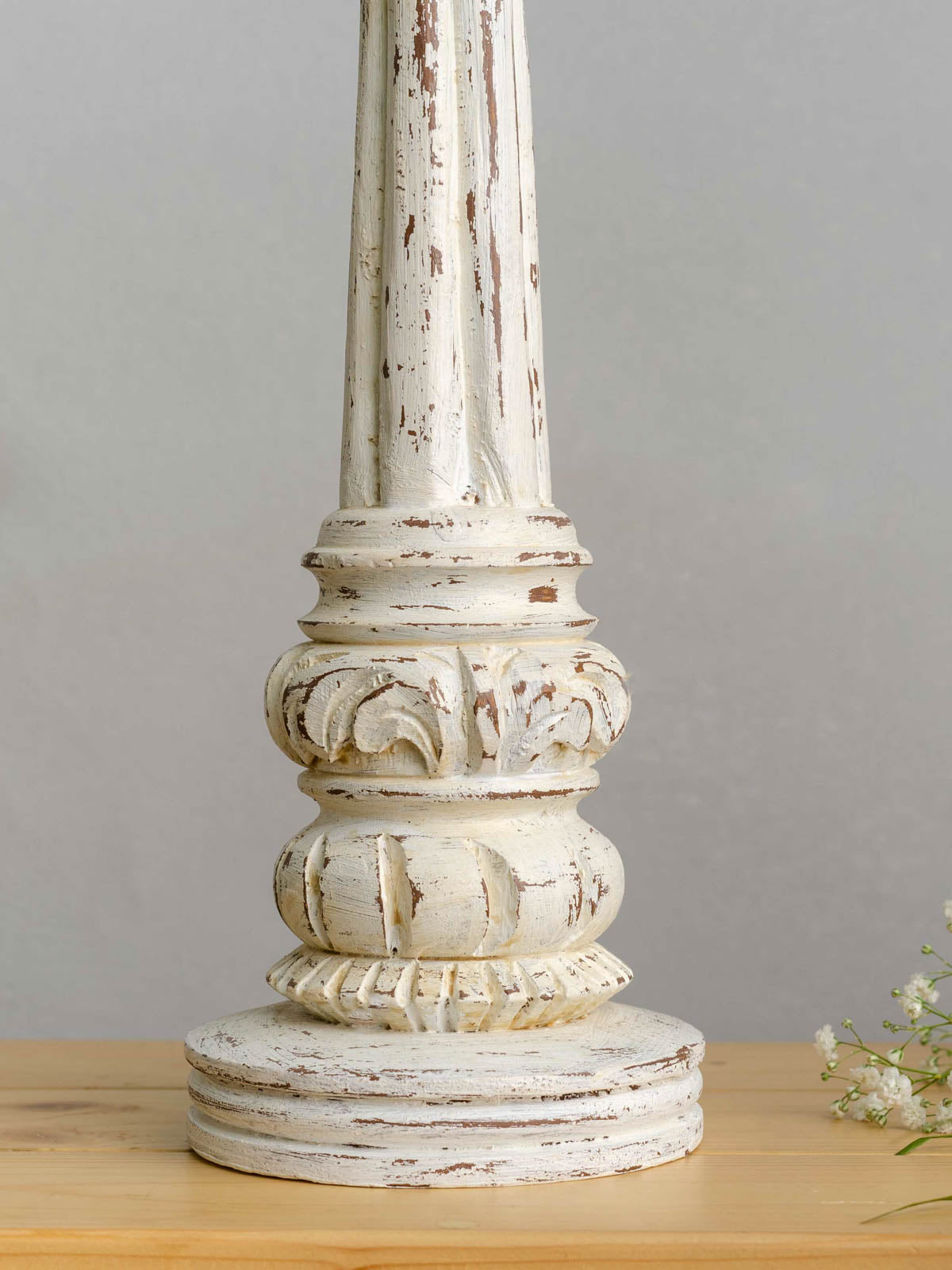 Retro Candle Holders - White