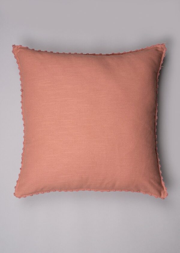 Solid Cotton Cushion Cover - Rust
