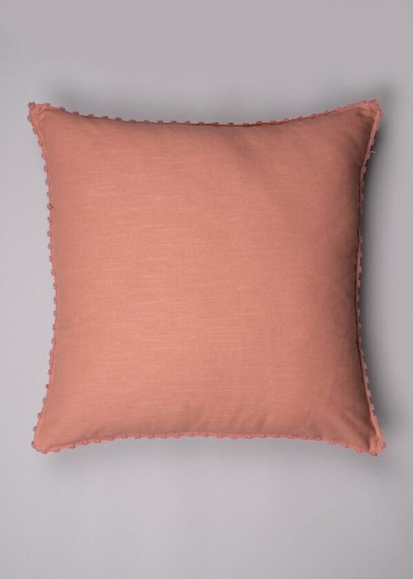 Solid Rust 100% cotton plain cushion cover for sofa