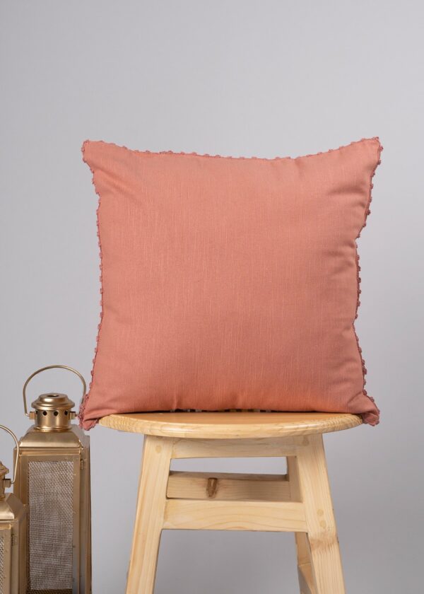 Solid Rust 100% cotton plain cushion cover for sofa