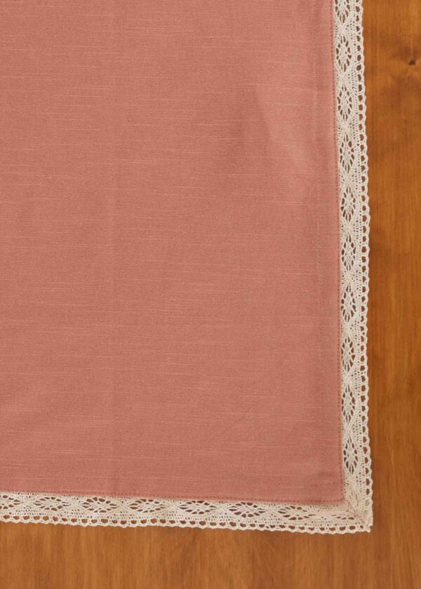 Solid Cotton Table Cloth - Rust