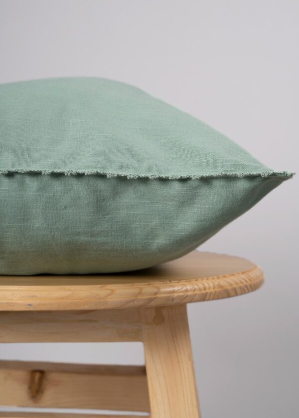 Solid Cotton Cushion Cover - Sage Green