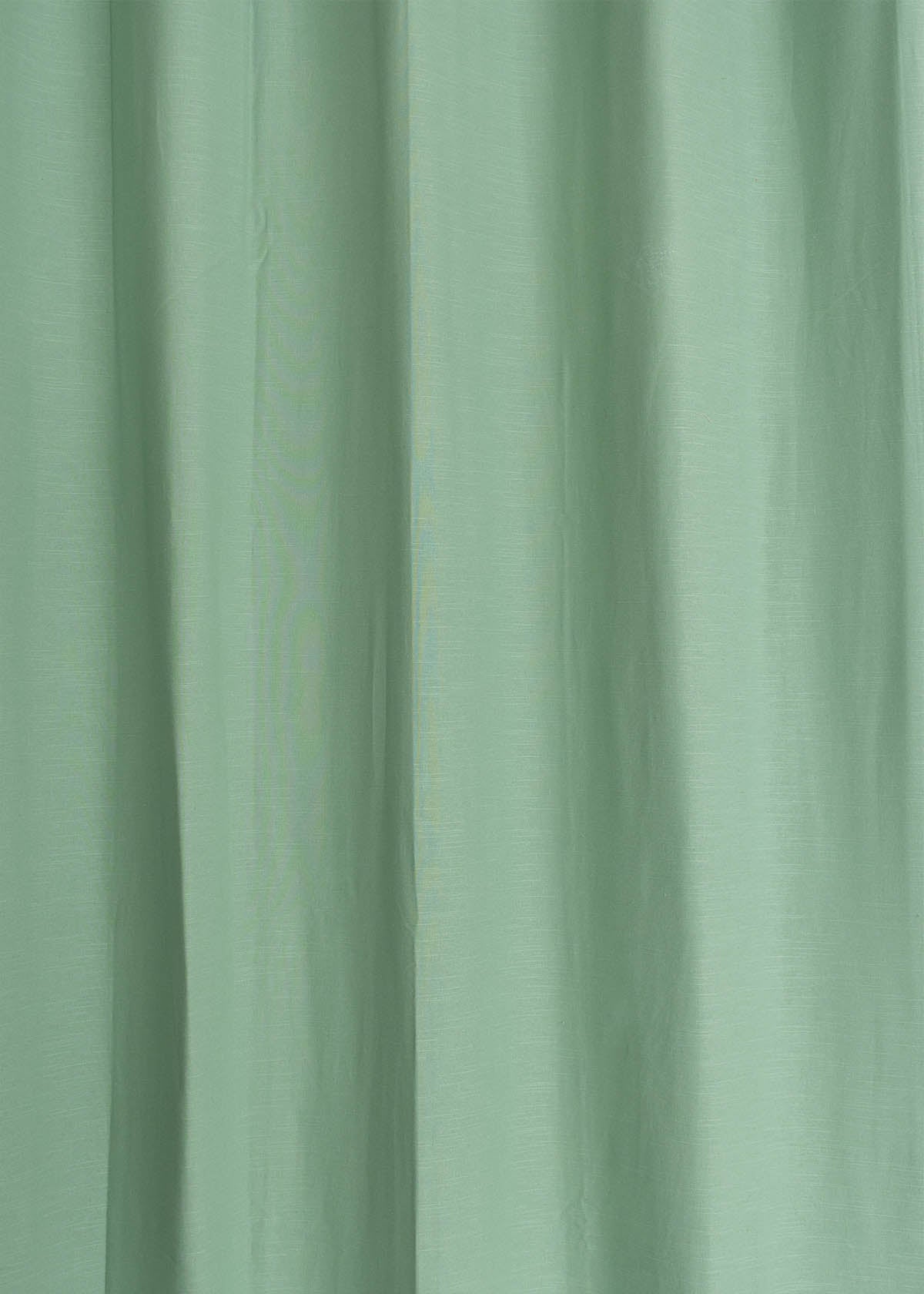 Solid Cotton Curtain - Sage Green