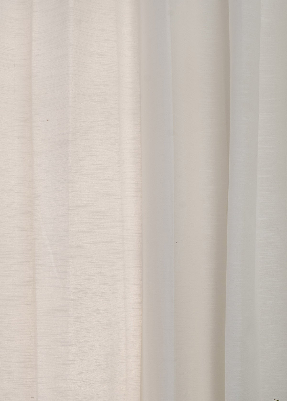 Solid white 100% Customizable Cotton plain curtain for bedroom - Room darkening