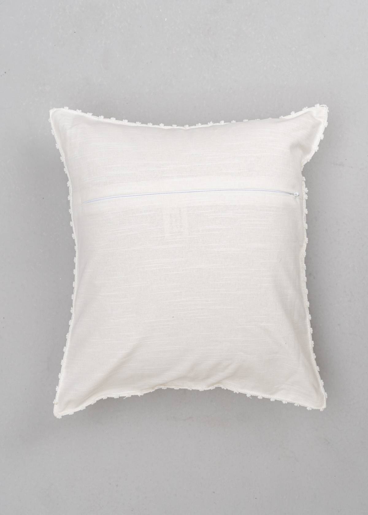 Solid White 100% cotton plain cushion cover for sofa