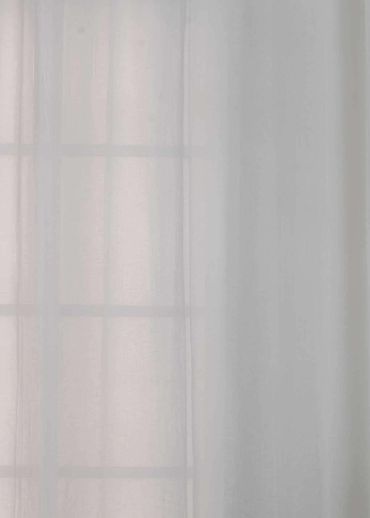 Solid Sheer Curtain - White