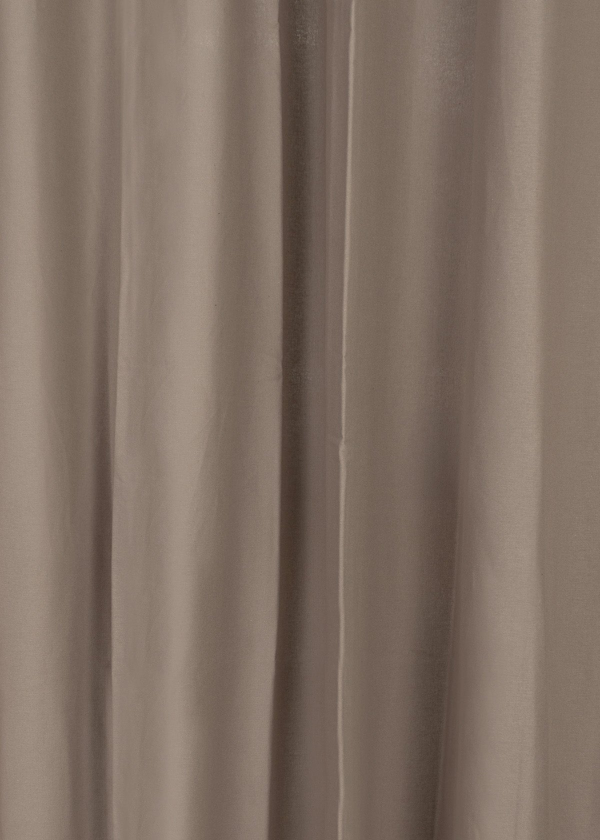 Solid Walnut grey 100% cotton plain curtain for bedroom - Room darkening - Pack of 1
