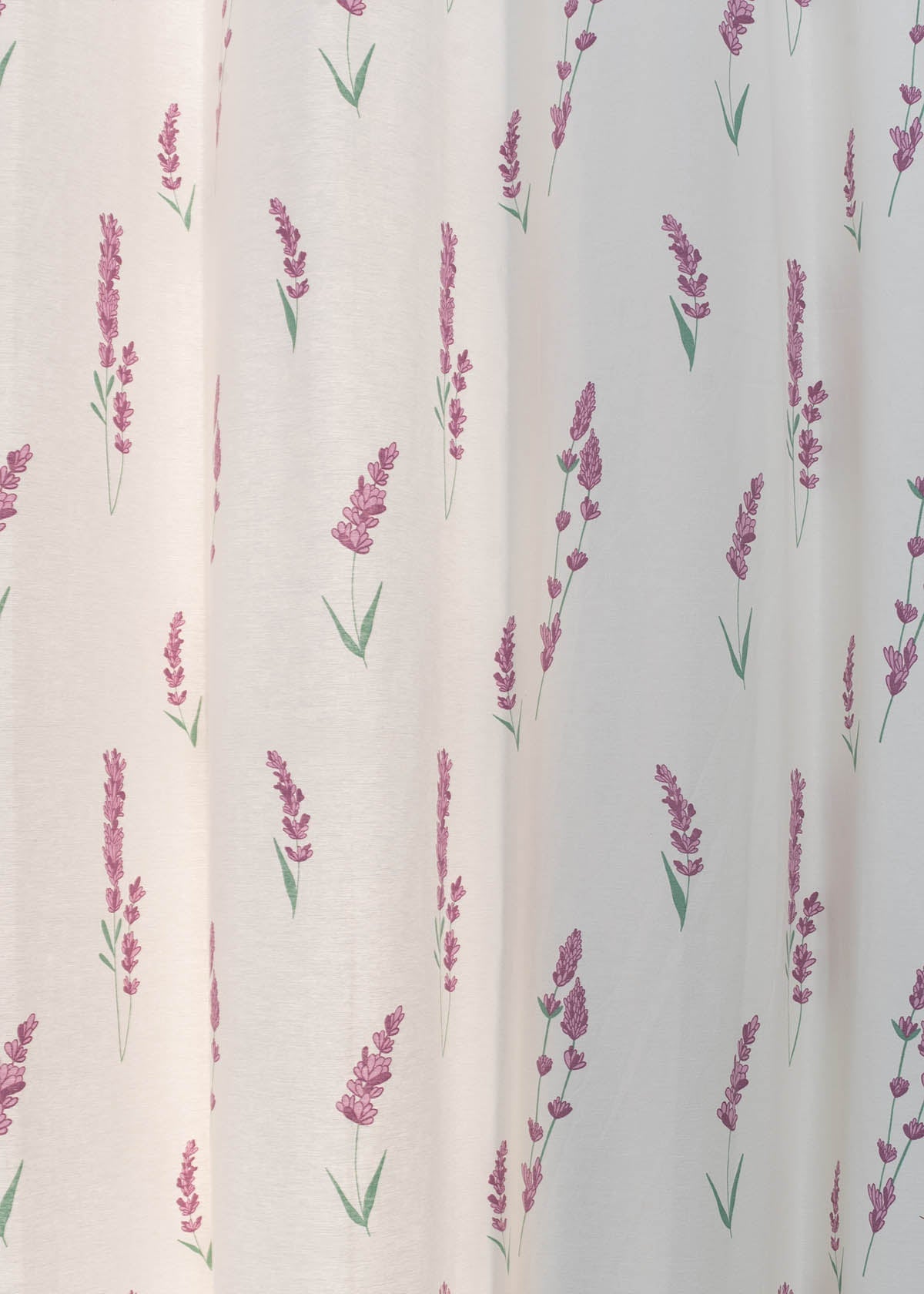 Fields of Lavender 100% cotton floral curtain for kids room - Light Reduction - Lavender - Single Piece