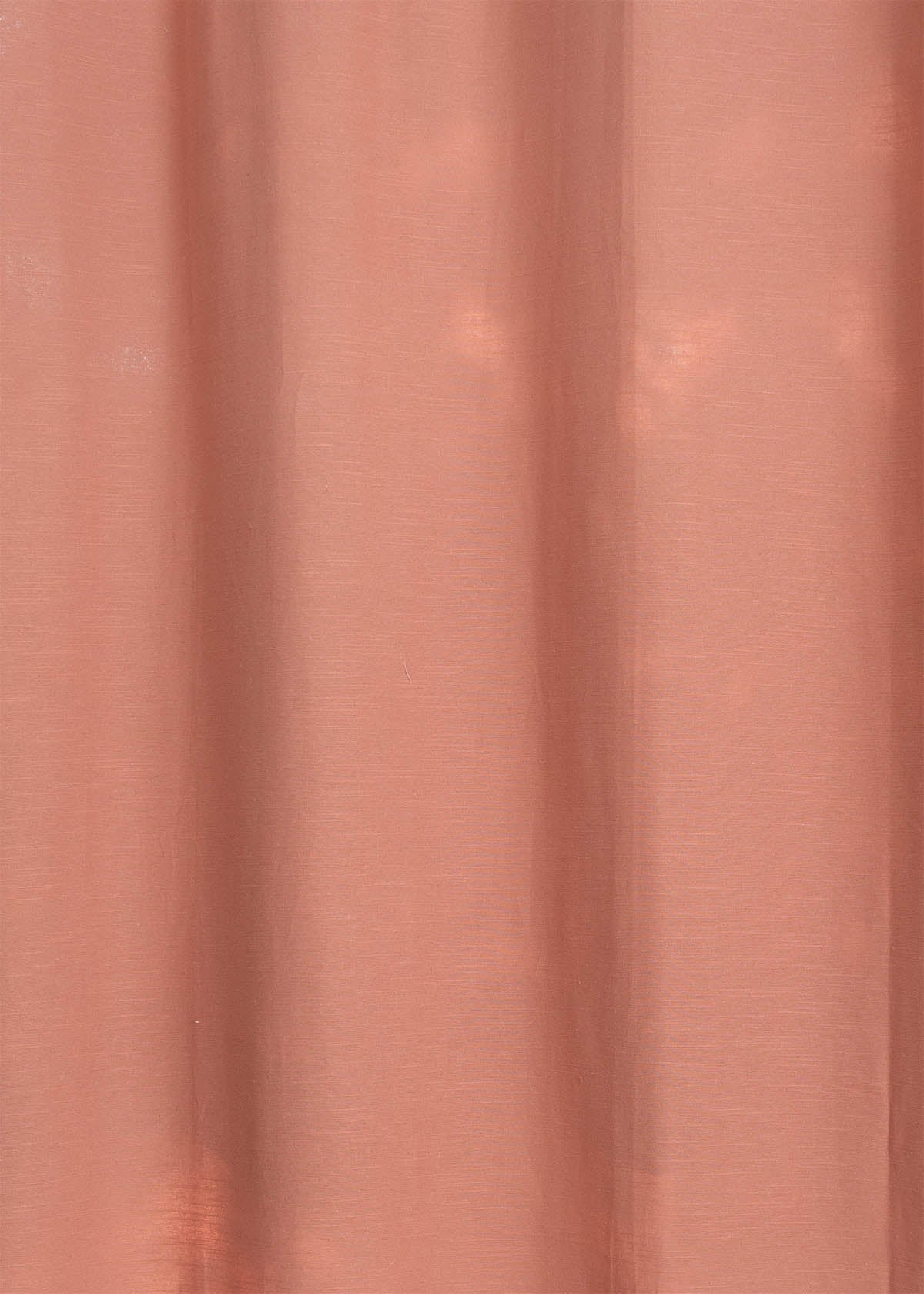 Solid Rust 100% cotton plain curtain for bedroom - Room darkening - Single Piece