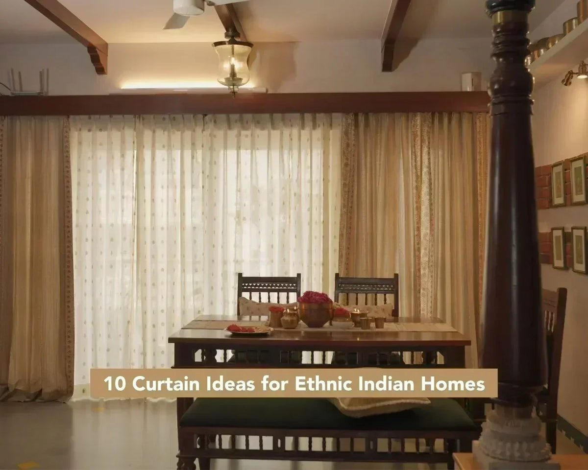 10 Curtain Ideas for Ethnic Indian Homes