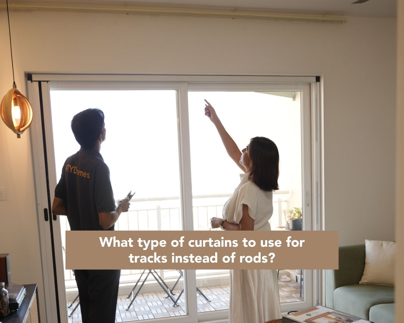 What type of curtains to use for tracks instead of rods?