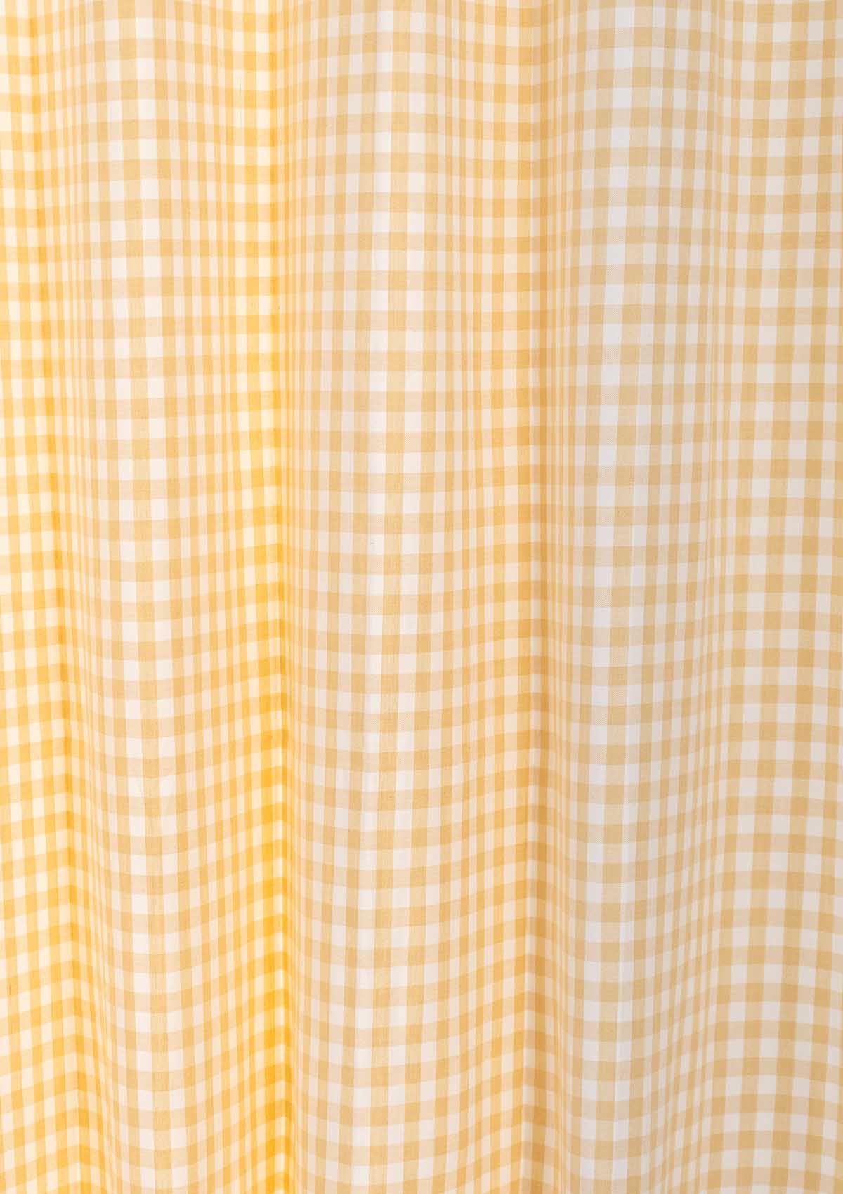 Woven Gingham Cotton Fabric - Ivory