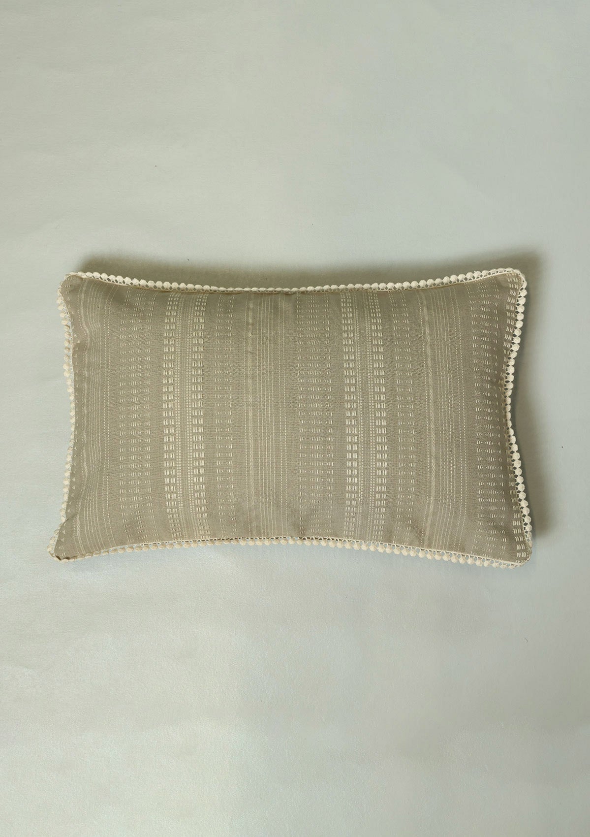 Zia Grey | Woven Textured Neutral | 100% Cotton Cushion Cover For Sofa