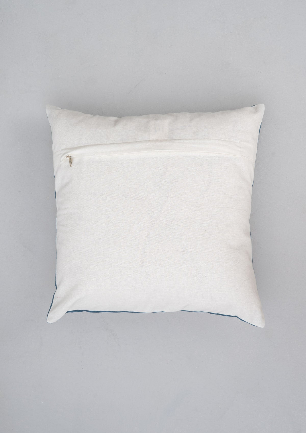 Mandalay Printed Cotton Cushion Cover - Powder Blue