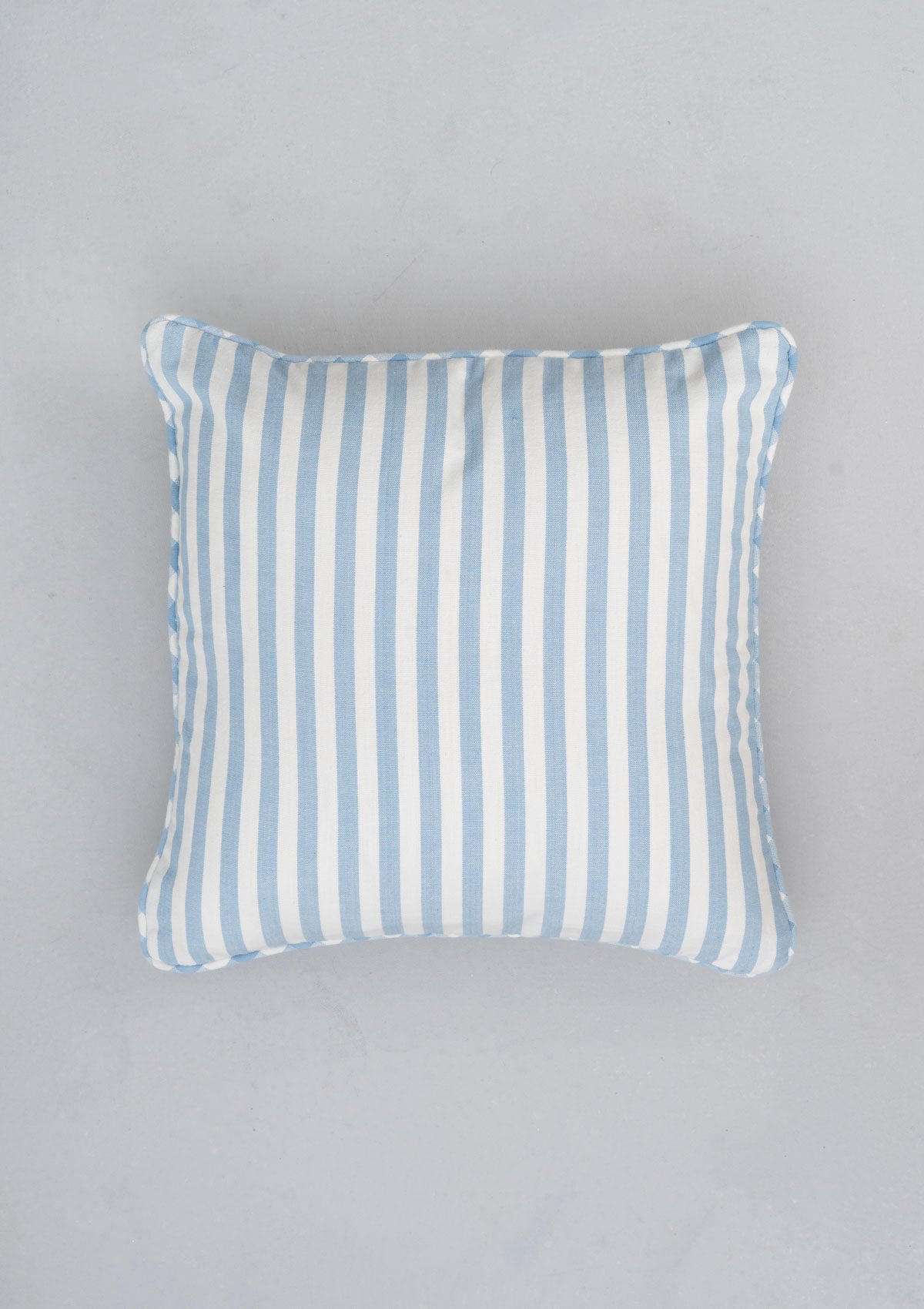 Powder Blue Stripe Woven Cushion Cover - Powder Blue