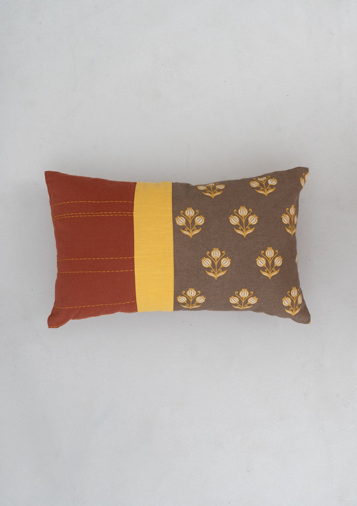 Kutch Patchwork 100% cotton decorative cushion cover for sofa - Multicolor