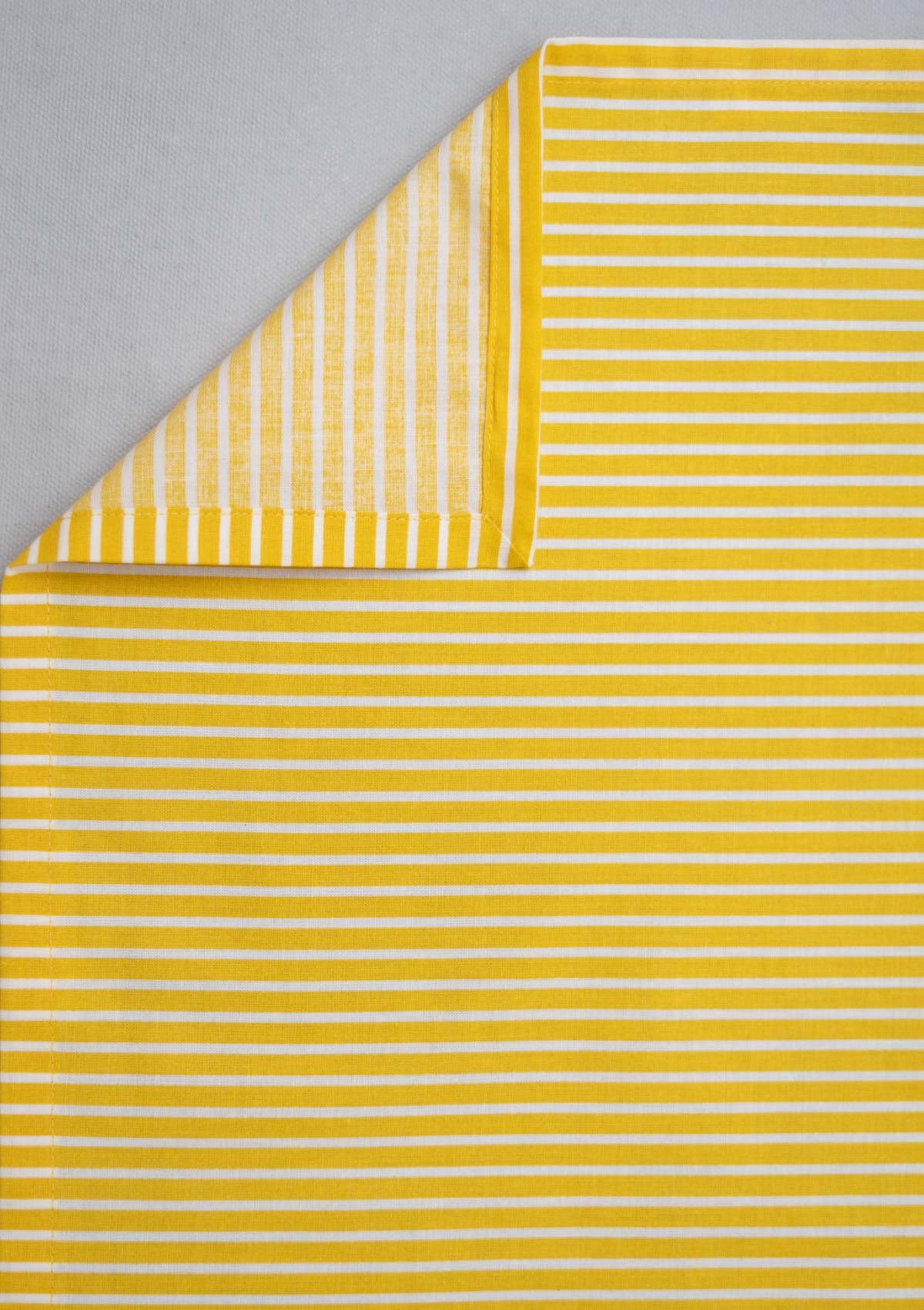 Sunshine Stripes Flat Sheet - Yellow