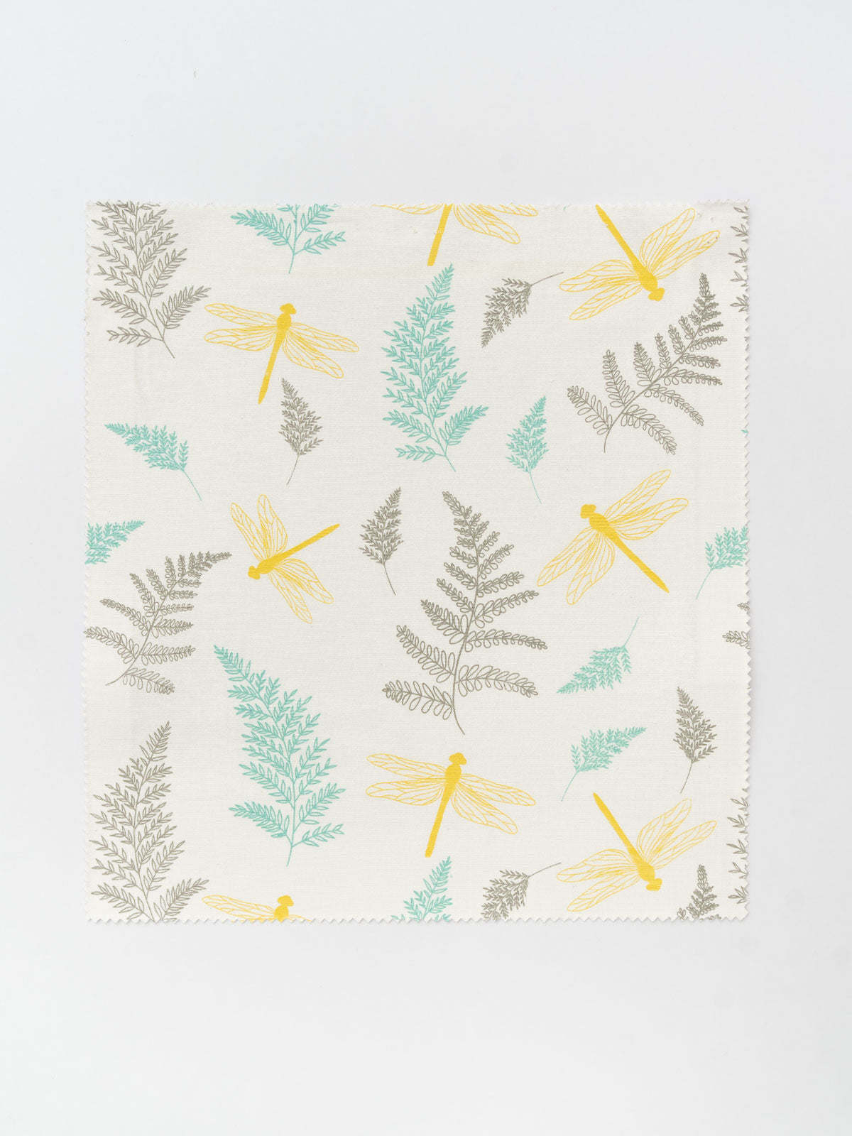 Winged Skies printed cotton Fabric - Yellow