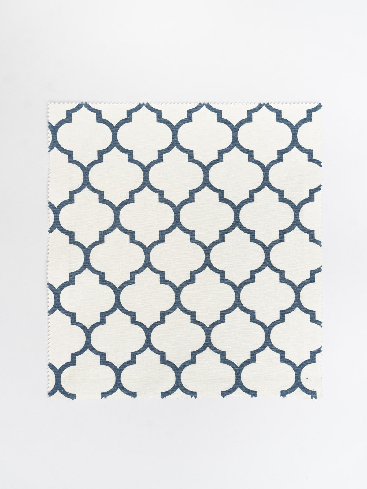 Trellis printed cotton Fabric - Royal Blue