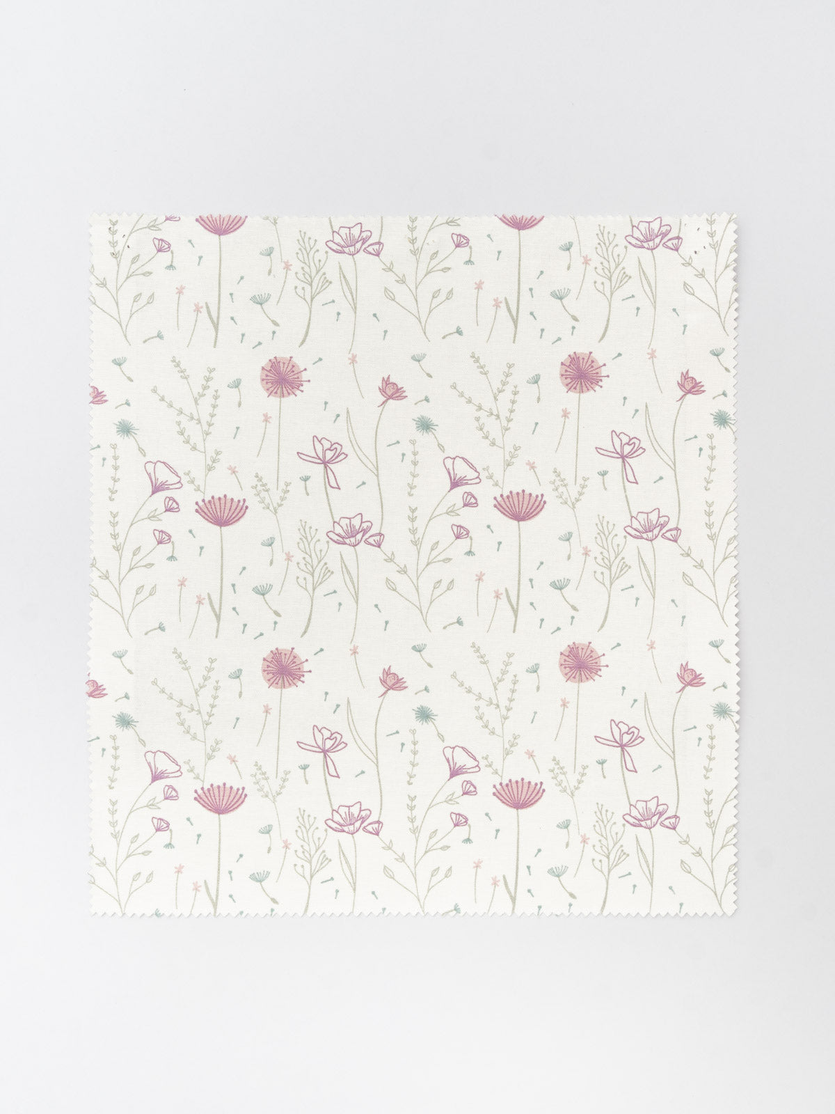 Drifting dandelion printed cotton Fabric - Lavender