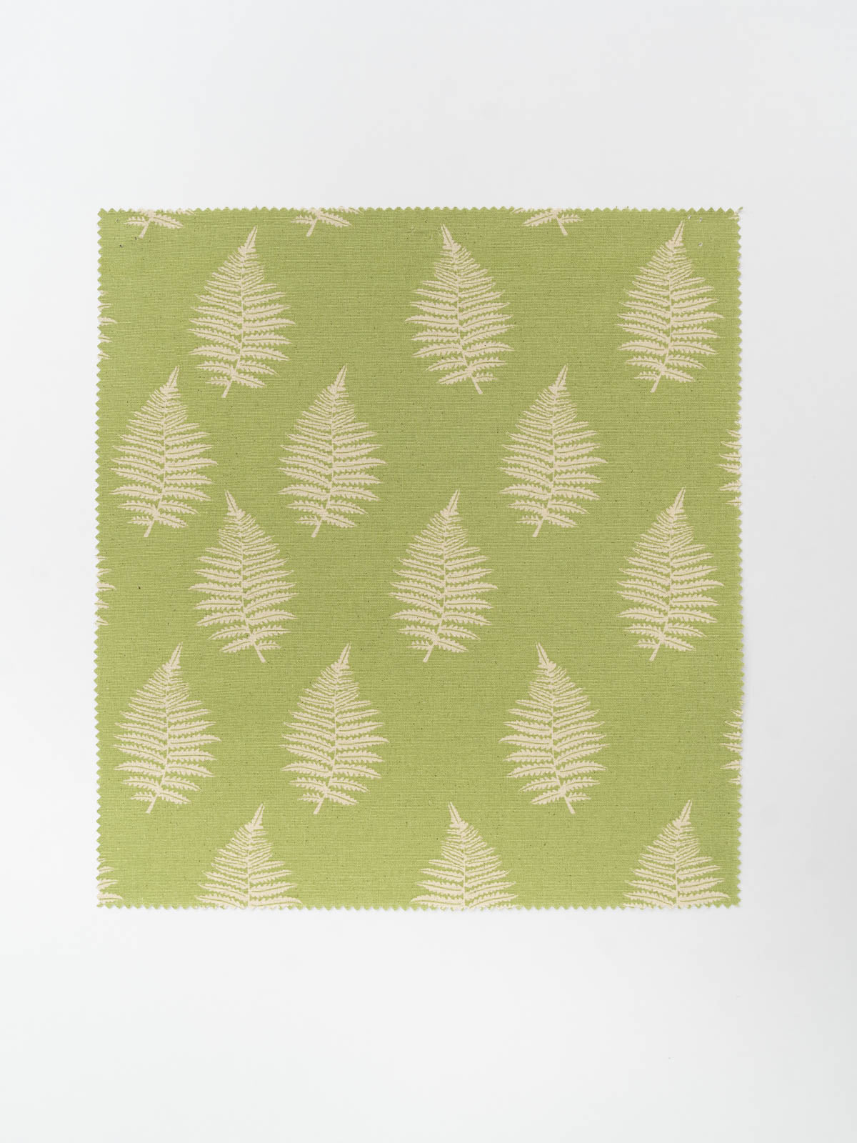 Ferns printed cotton Fabric - Green