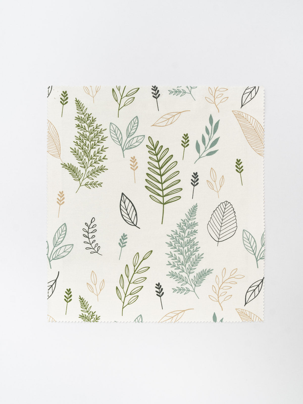 Rustling Leaves printed cotton Fabric - Green