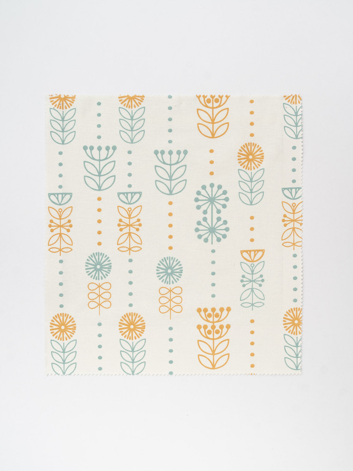 Wild Bouquet printed cotton Fabric - Yellow