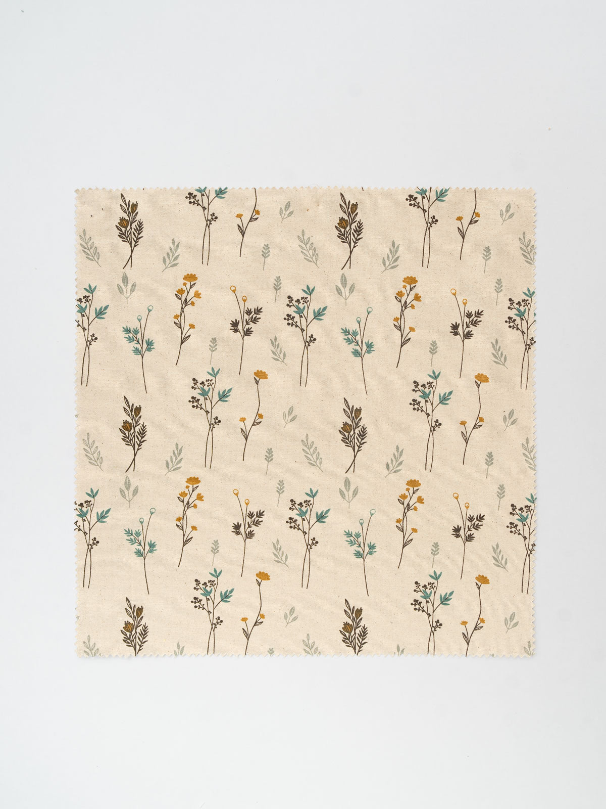 Blooming Meadows printed cotton Fabric - Beige