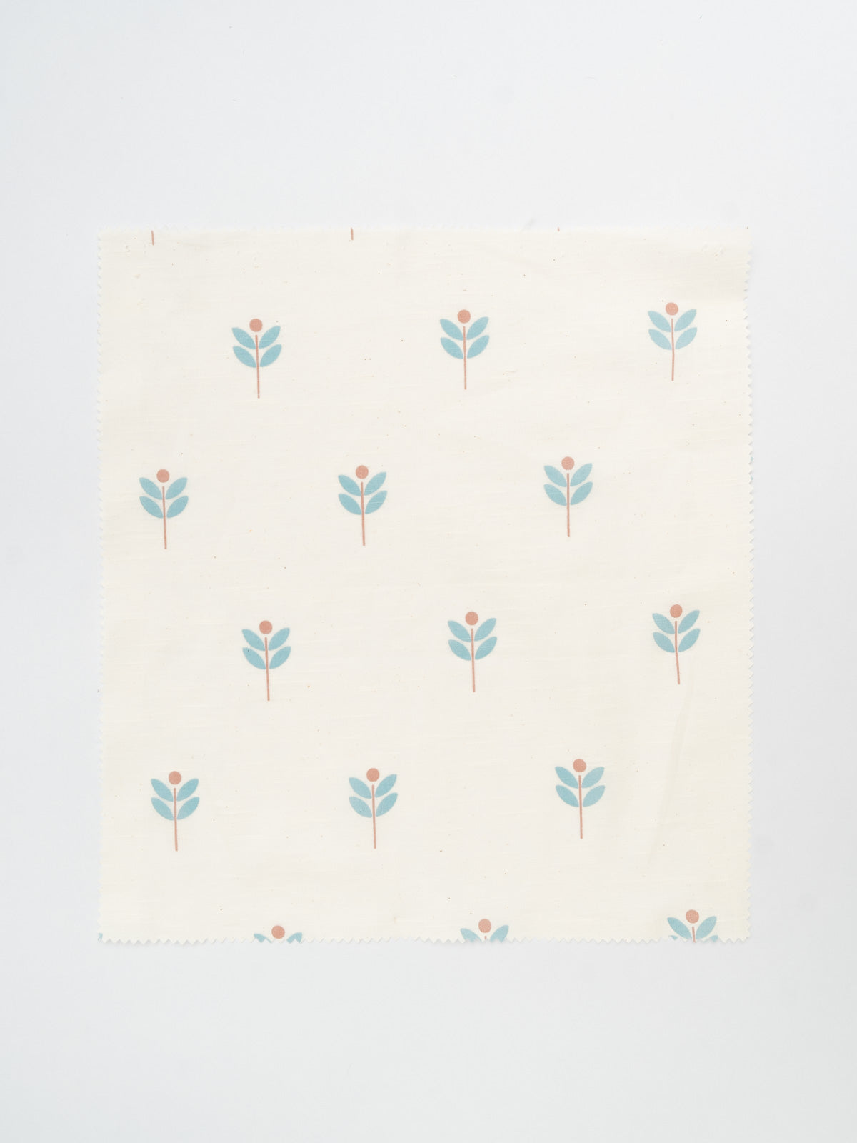 Sapling printed sheer Fabric - Nile Blue