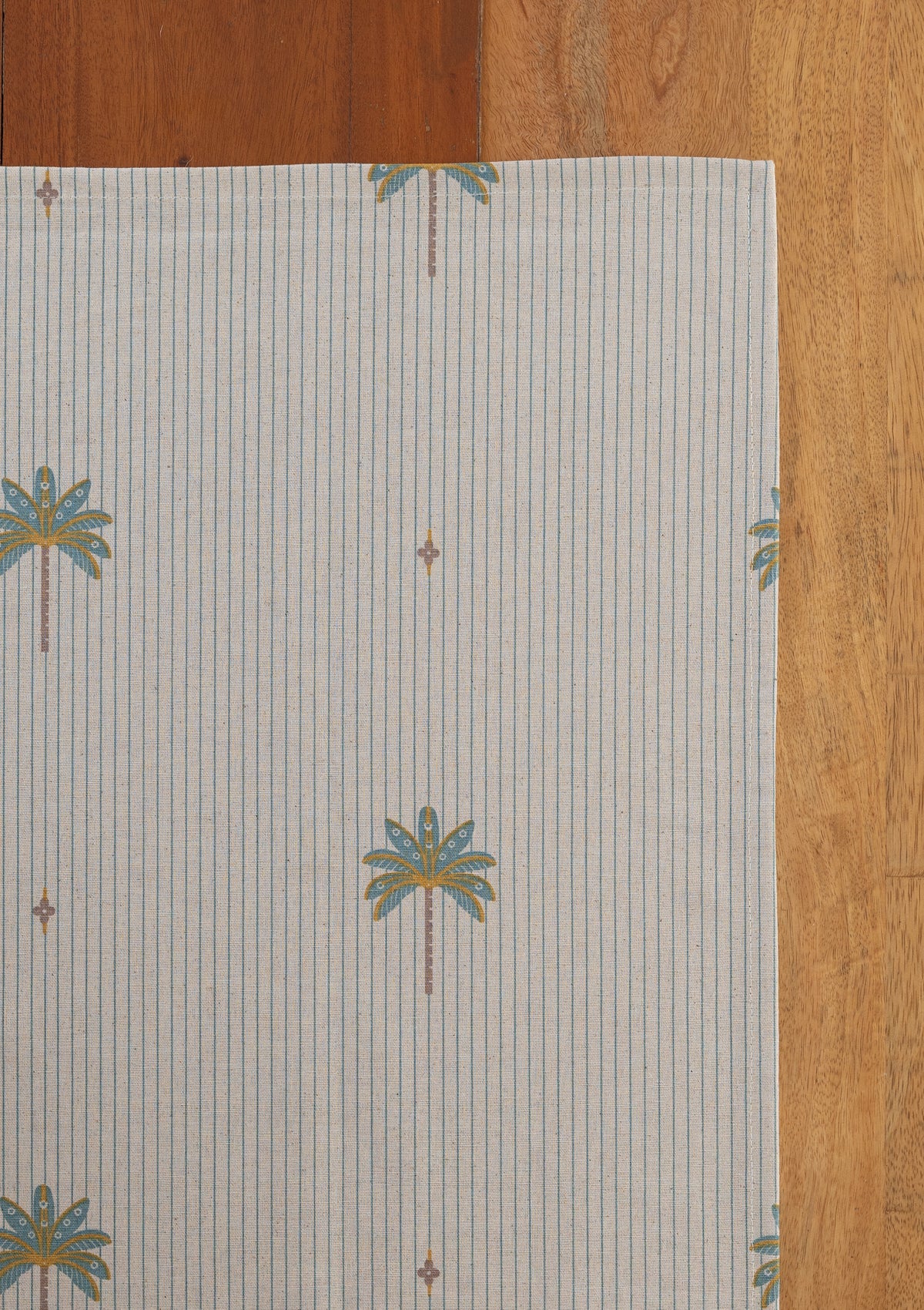 Tala Teal 100% Cotton Printed Table Cloth