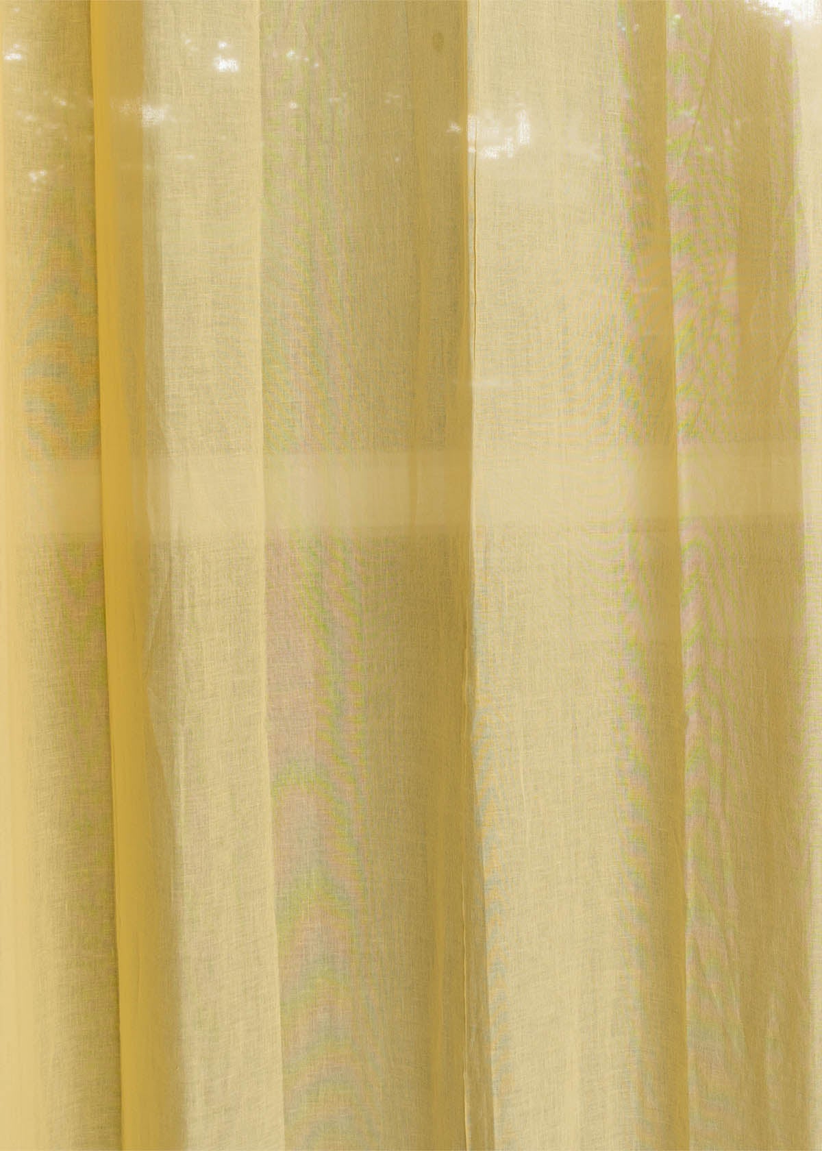 Solid sheer Fabric - Yellow