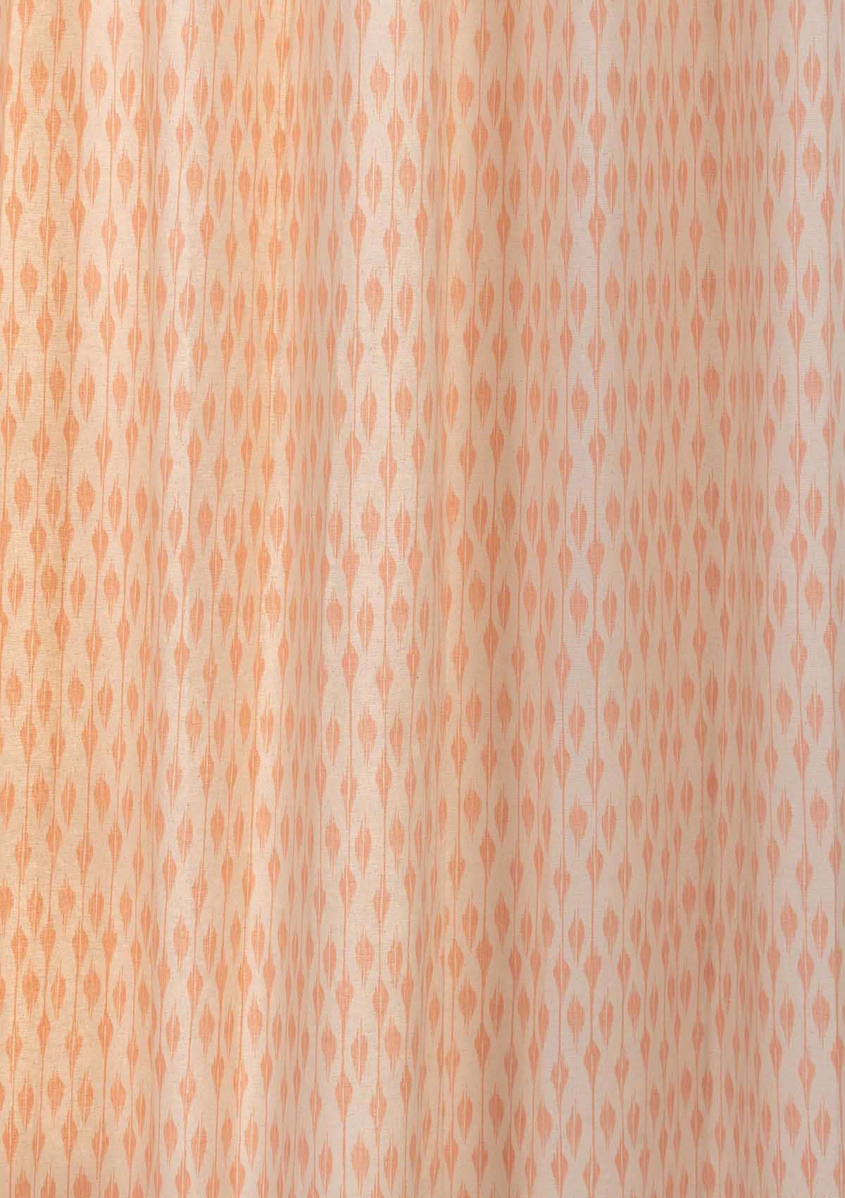 Chenab Printed Cotton  Fabric - Blush