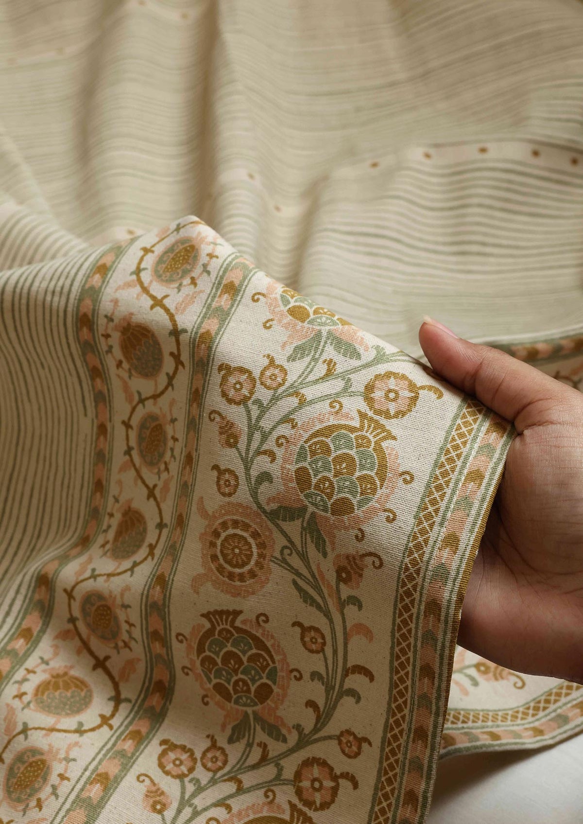 Anora Green | 100% Cotton Printed | Light Reduction Fabric