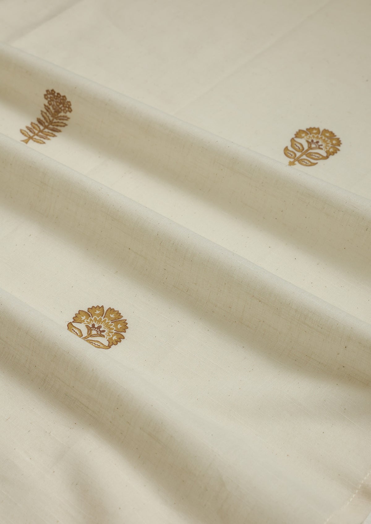 Baagh Mustard | 100% Cotton Sheer Printed | Light Filtering Fabric