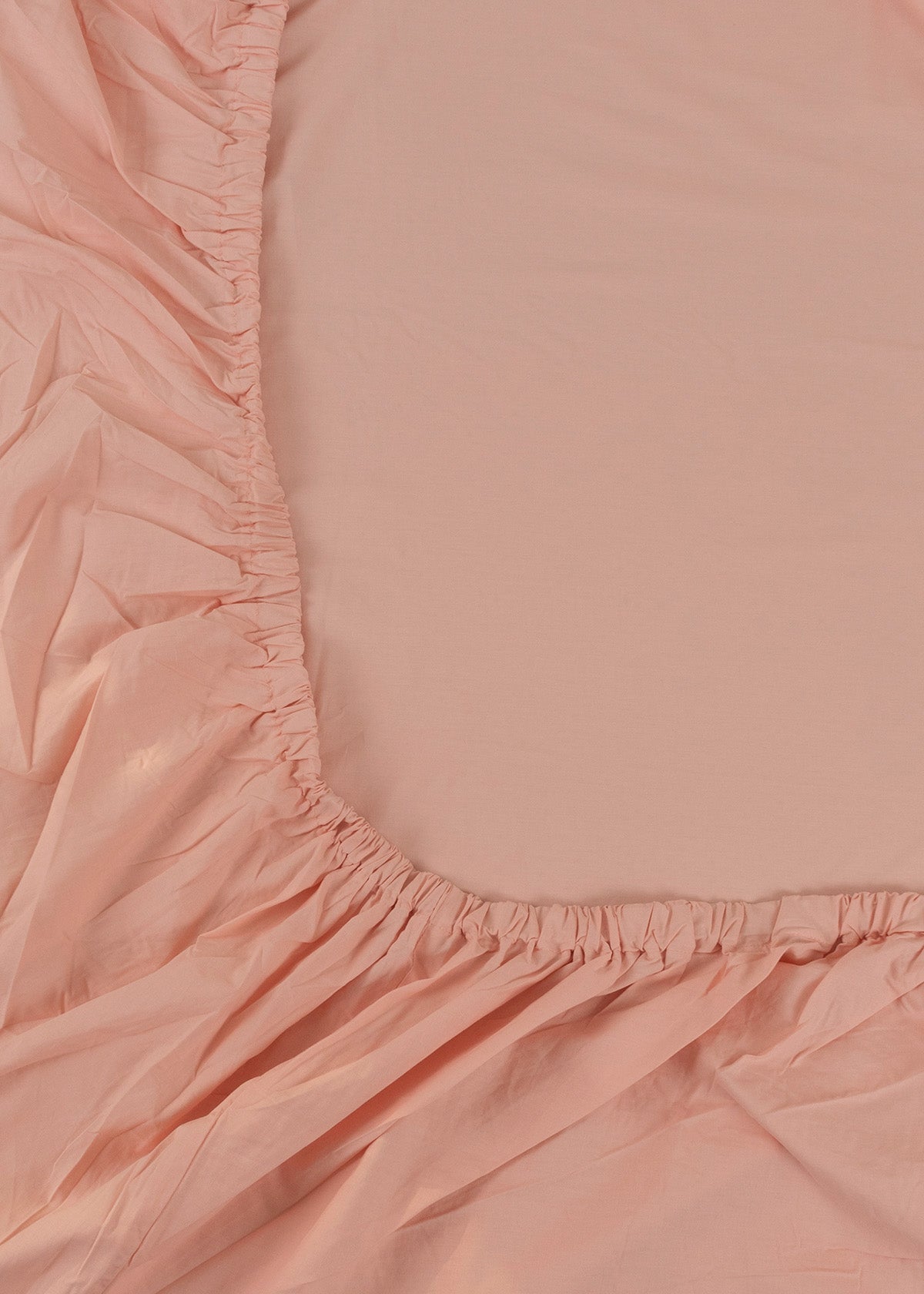 Solid Cotton Fitted Sheet - Blush Pink
