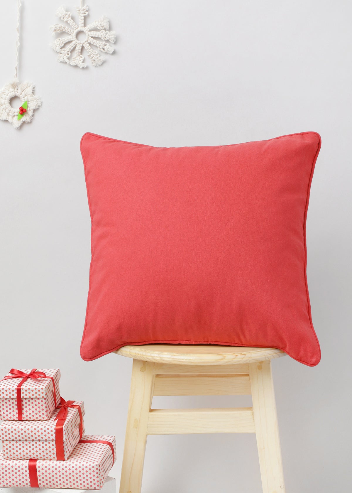 Cherry Red Cushion Cover - Red