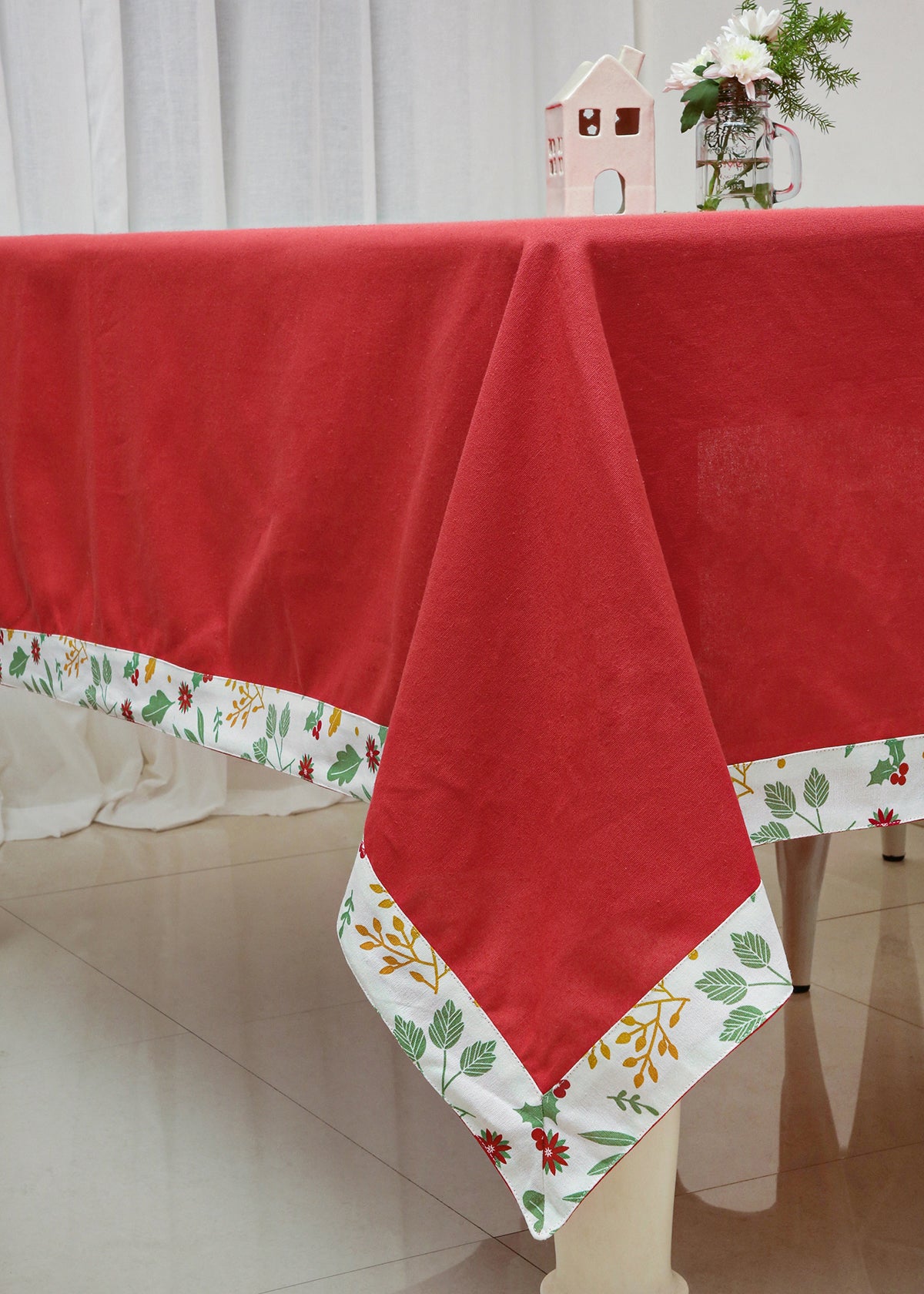 Cherry Red Table Cloth