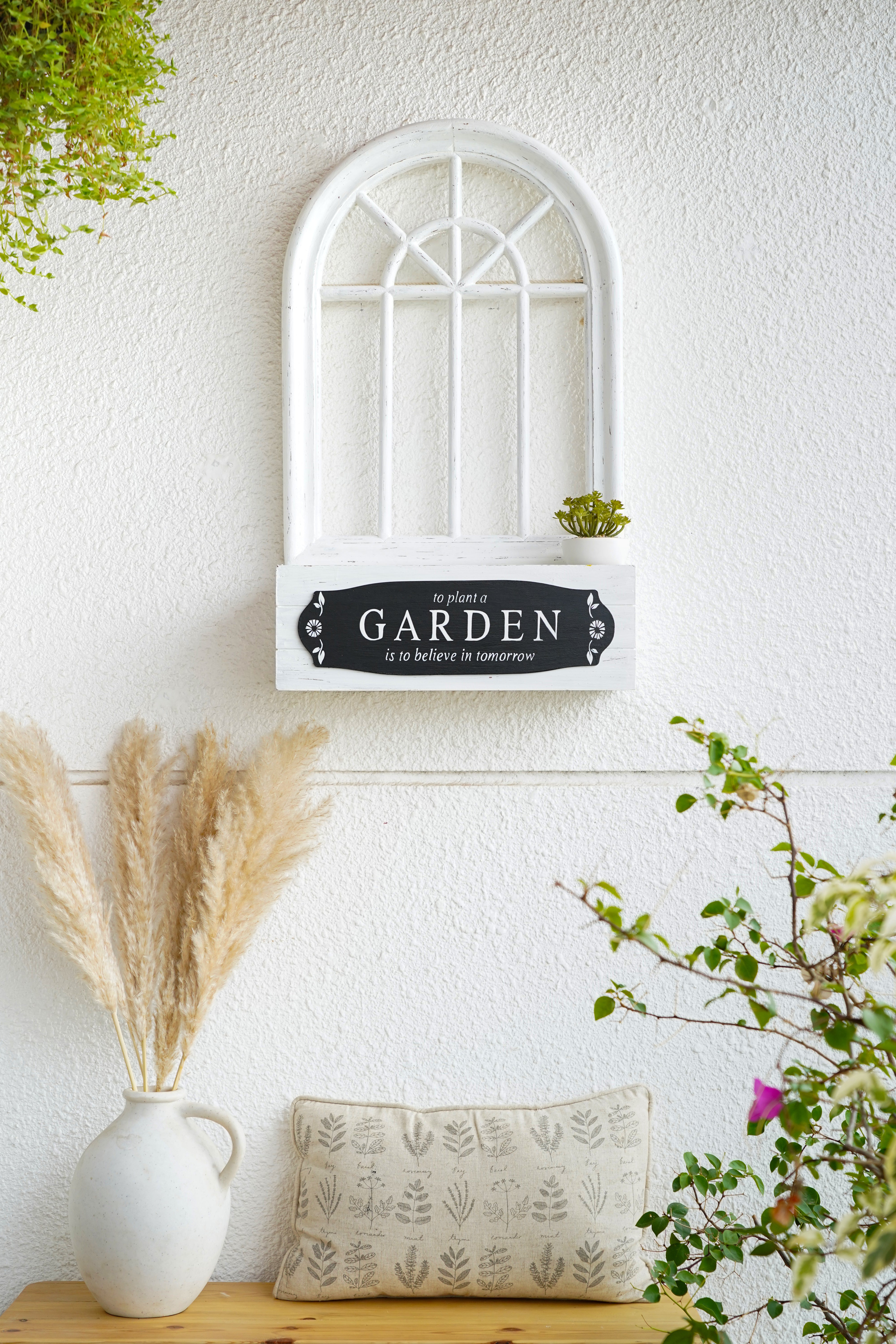 Elysian Arched Frame - Bloom Garden with Basket