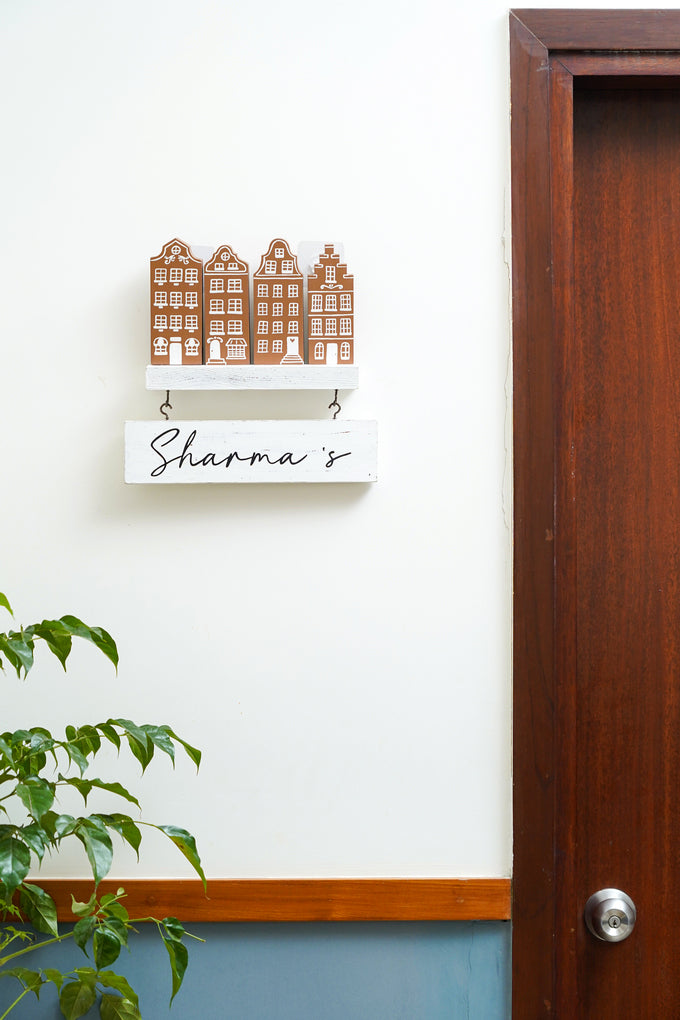 Miniature Skyline Customizable Name Plate - Multicolor