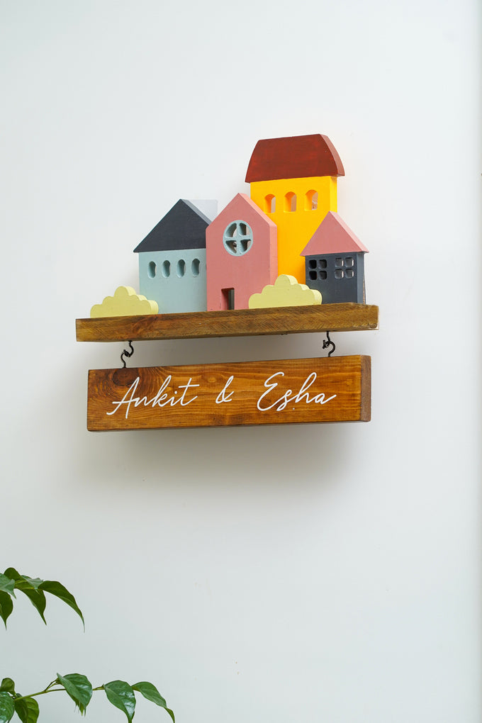 Miniature Cottage Customizable Name Plate