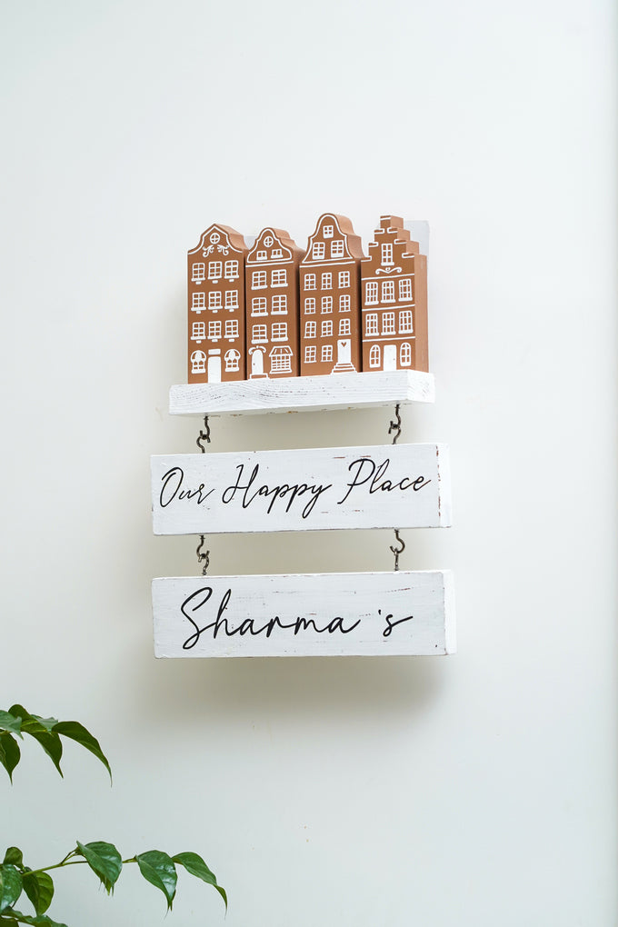 Miniature Skyline Customizable Name Plate - Multicolor