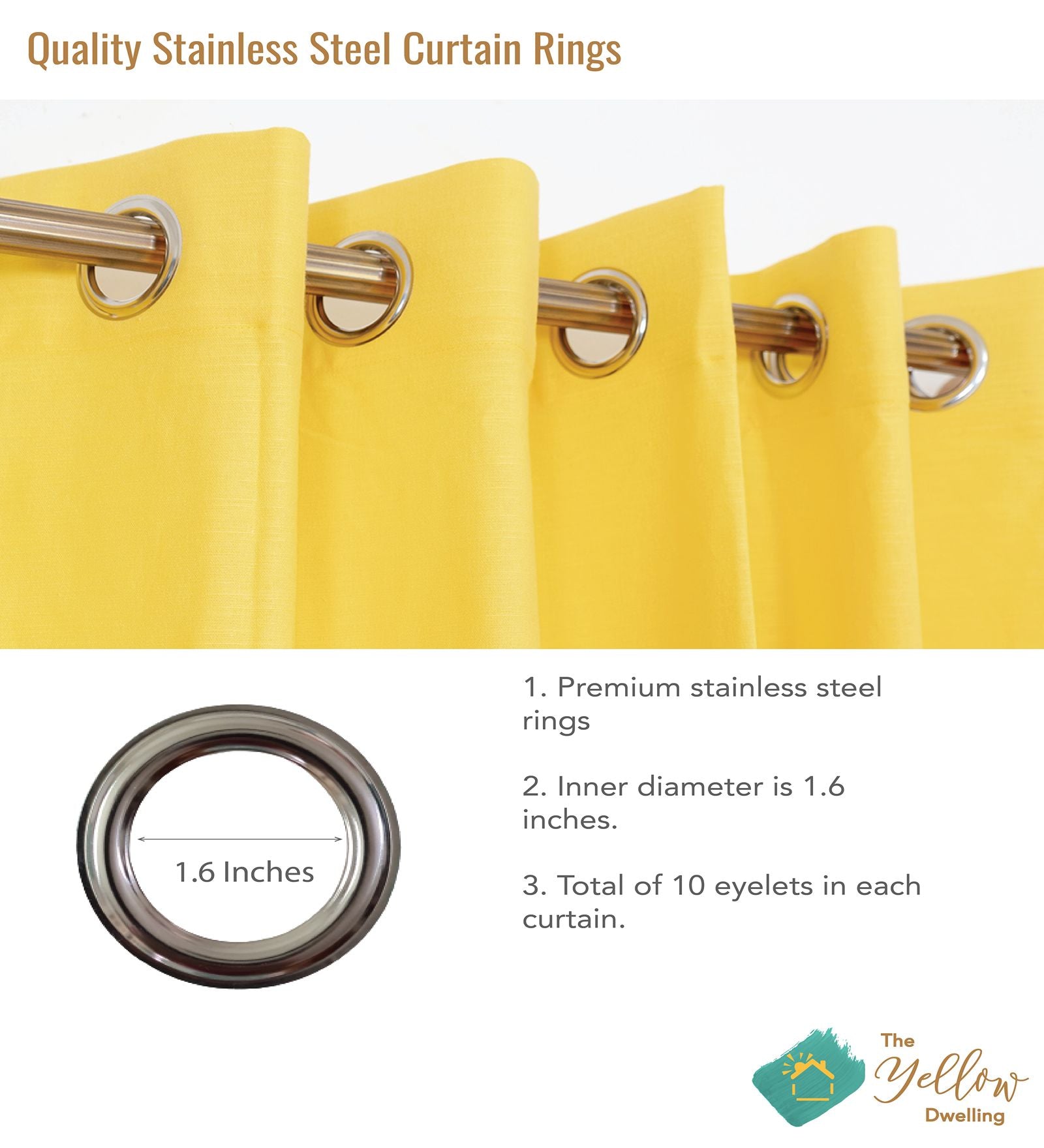 Latte Cotton Curtain  - Single