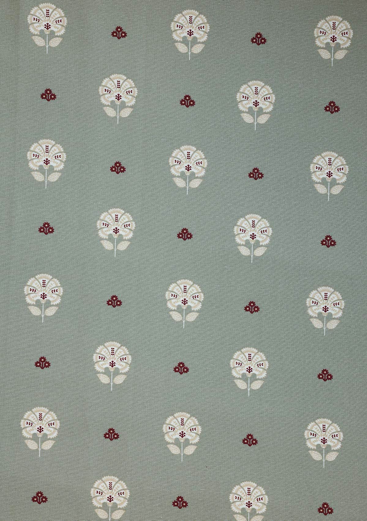 Gulnaar Green | 100% Cotton Printed | Room Darkening Fabric