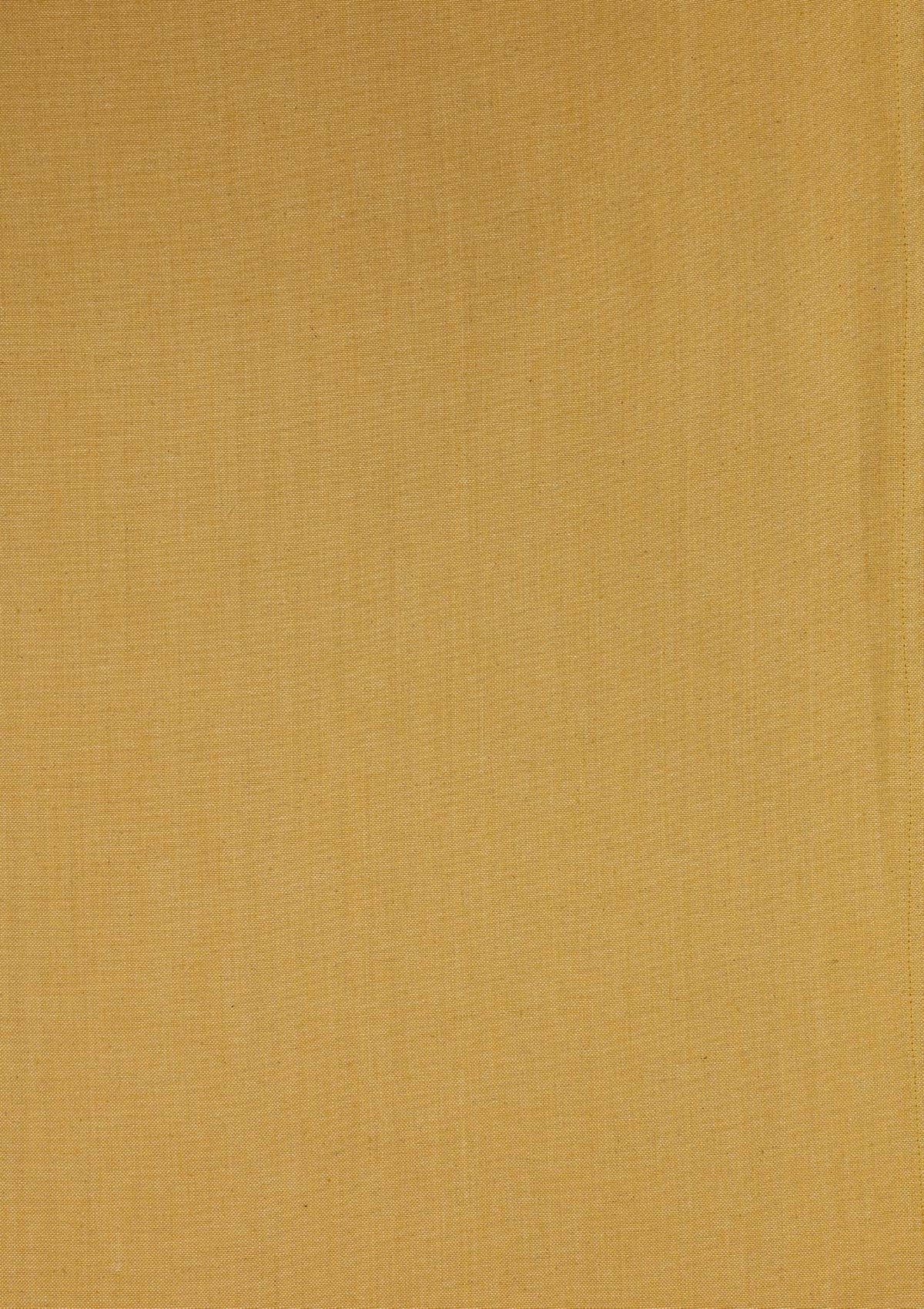 Honey yellow | Linen Cotton Blend Woven Textured | Room Darkening Fabric