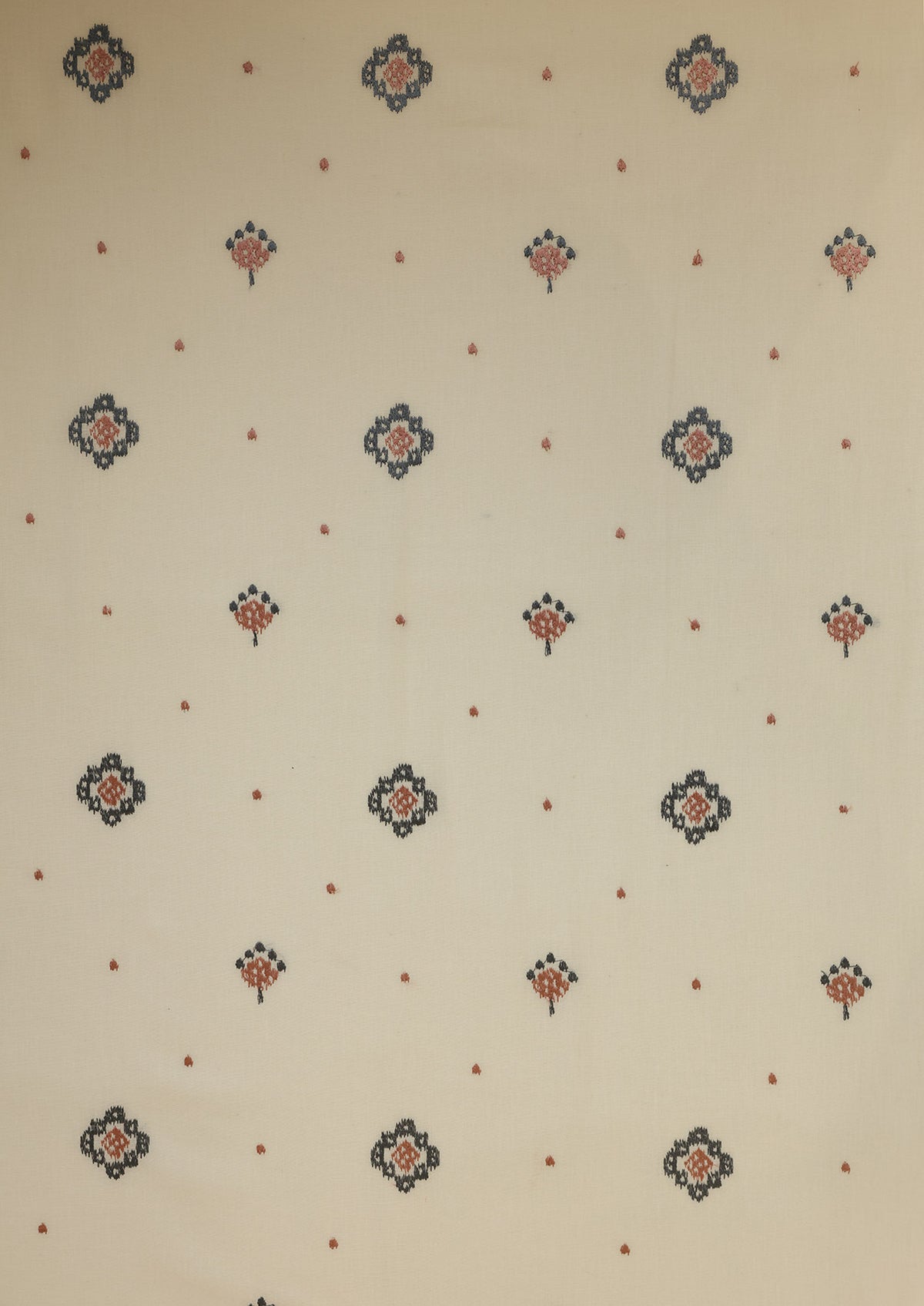 Ira Pink & blue | 100% Cotton Sheer Embroidered | Light Filtering Fabric